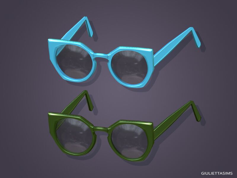 sims 4 cc angular cat eye sunglasses 2