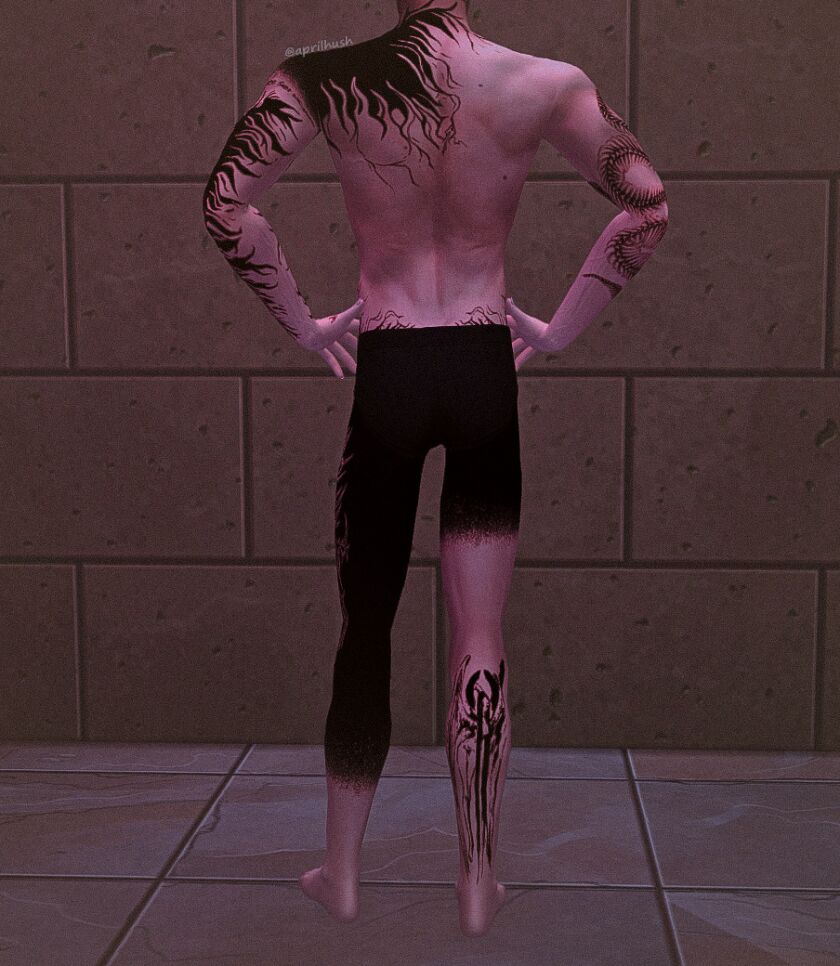 sims 4 cc aprilhush nevermind full body tatts 9