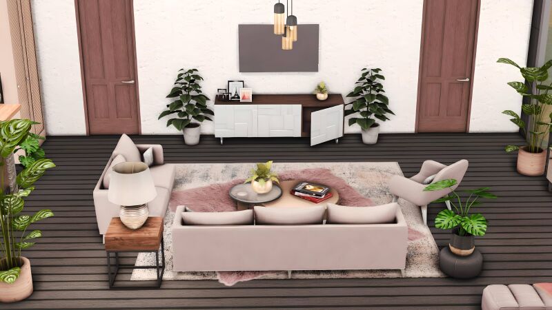 sims 4 cc aruela living room by miwisimsie 2