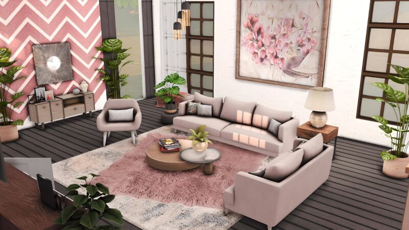 sims 4 cc aruela living room by miwisimsie 4