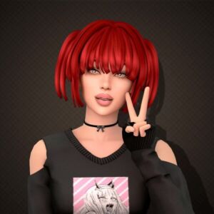 Stylish Mika Hairstyle for Your Sims Sims 4 CC