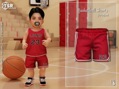 Stylish Basketball Shorts for Infants Sims 4 CC