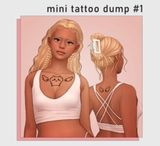 Beariemart Mini Tattoo Dump #1 Sims 4 CC