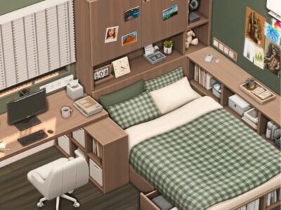 Stylish Bedroom Set by Gua Sims 4 CC