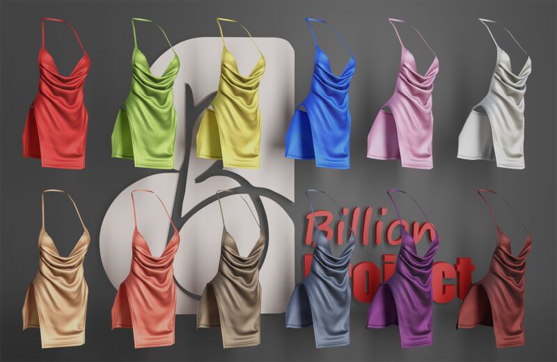 sims 4 cc billionproject mierza mini dress 2