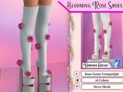 Blooming Rose Shoes – Free Slider Sims 4 CC