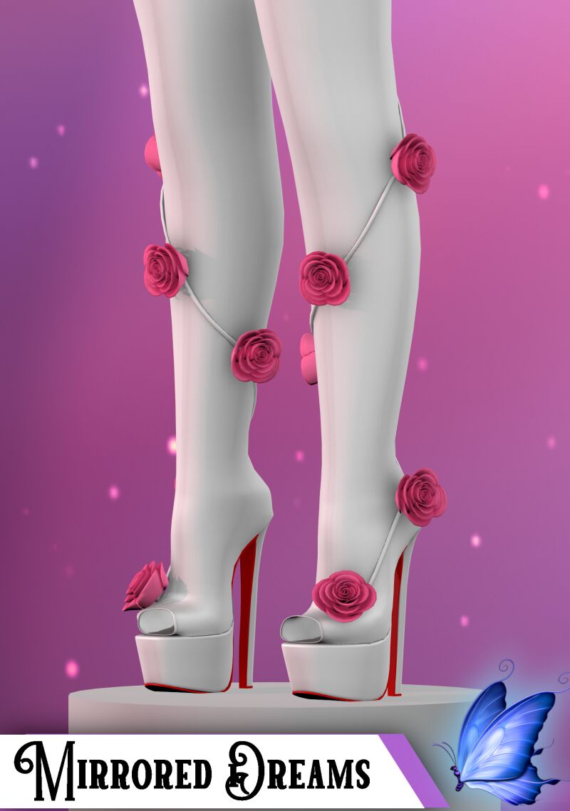 sims 4 cc blooming rose shoes slider free 2