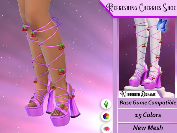 sims 4 cc blooming rose shoes slider free 8