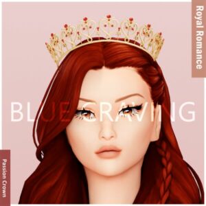 Blue Craving – Royal Passion Crown Sims 4 CC