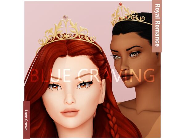 sims 4 cc blue craving royal passion crown 6