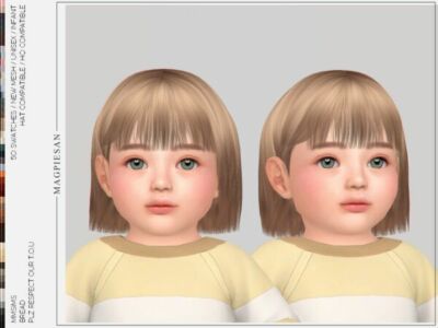 Adorable Bread Hair for Infants Sims 4 CC