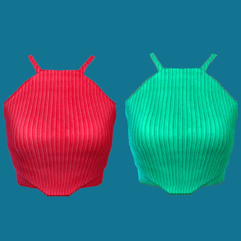 sims 4 cc bright neon ribbed tank top by ecstatic payne79 2