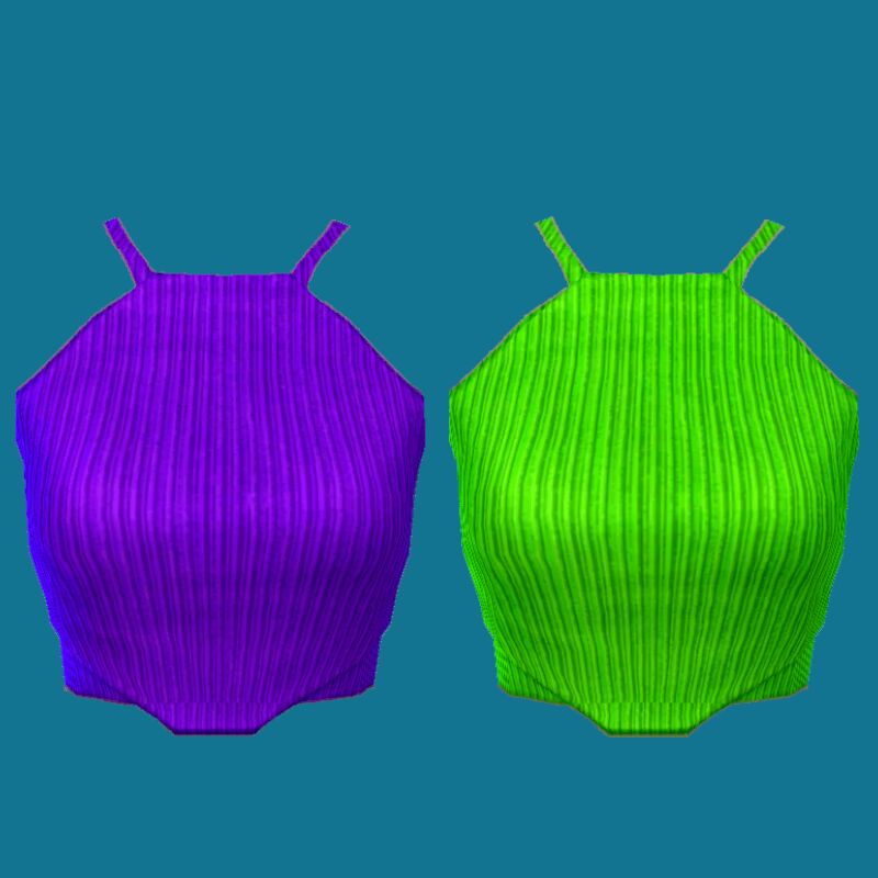 sims 4 cc bright neon ribbed tank top by ecstatic payne79 4