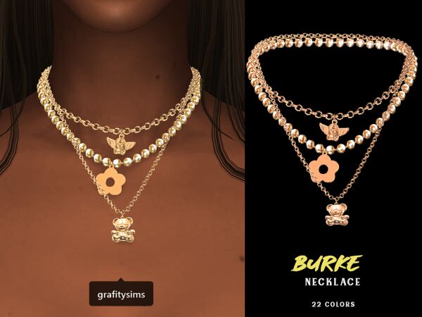 Burke Necklace Sims 4 CC