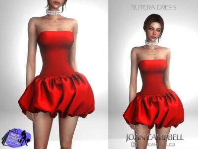 Stunning Butera Dress by Joan Campbell Sims 4 CC