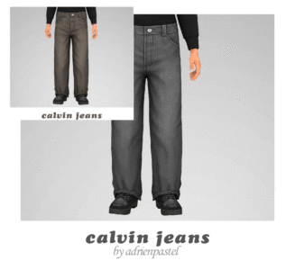 Stylish Calvin Jeans and Trousers for All Sims 4 CC