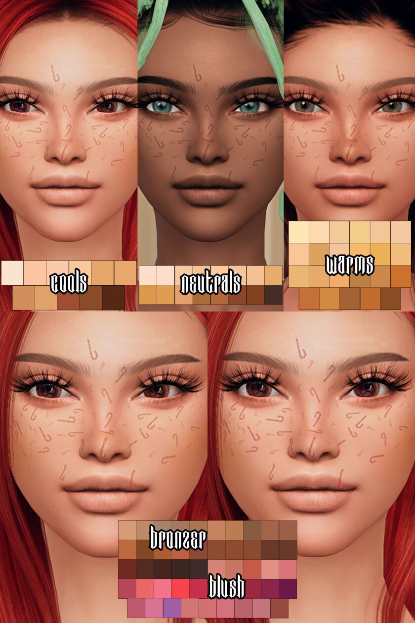 Candy Cane Freckles OUT NOW Sims 4 CC