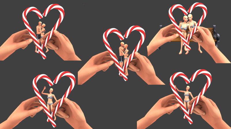 sims 4 cc candy cane lovers by parissimmer 5