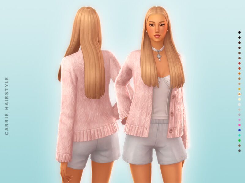 sims 4 cc carrie hairstyle style 1 by simcelebrity00 2