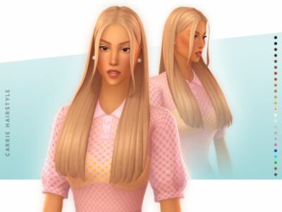 Carrie Hairstyle – Style 2 Sims 4 CC