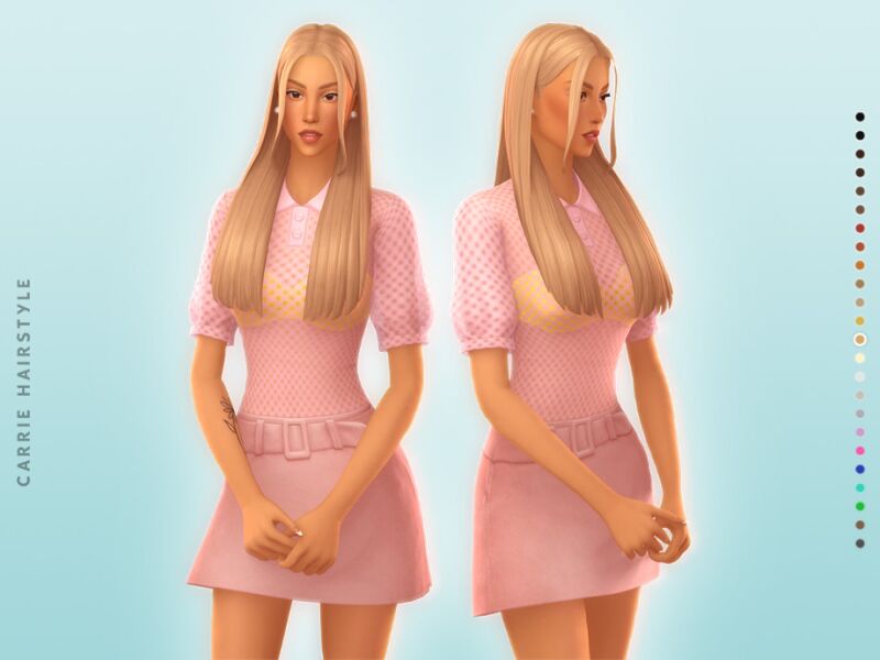 sims 4 cc carrie hairstyle style 2 by simcelebrity00 2