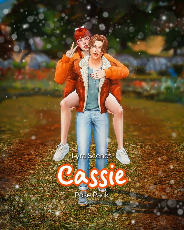 Cassie Pose Pack Sims 4 CC