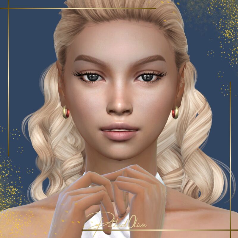 Charlie Hoop Earrings Sims 4 CC