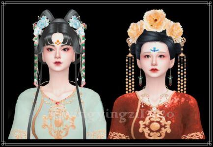 Chinese Ancient Style Makeup Series: Huadian Sims 4 CC