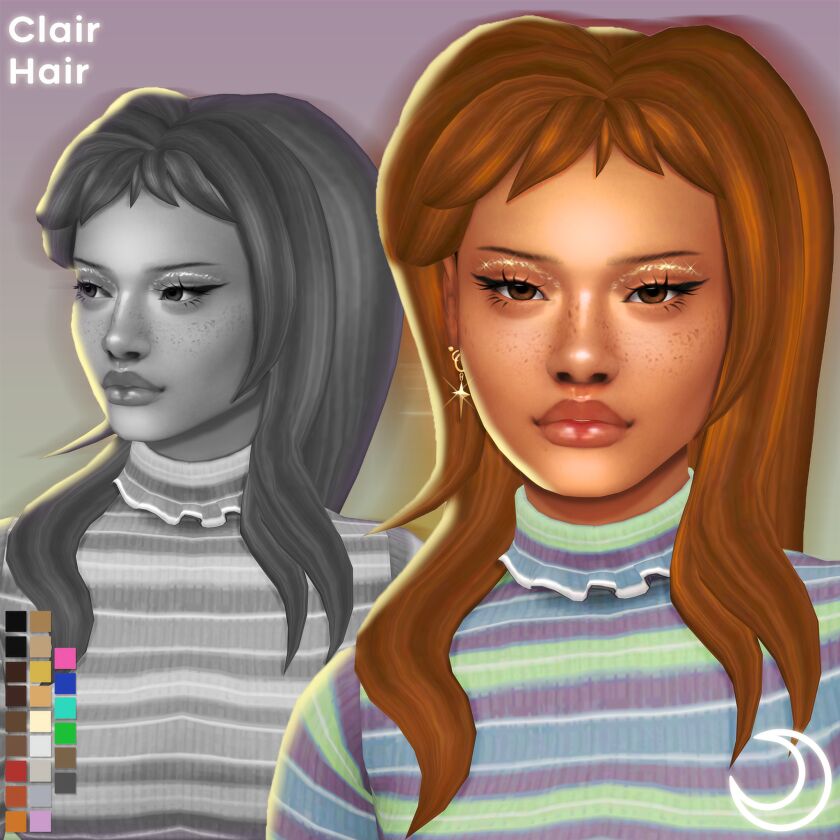 Clair Hair for Your Sims Sims 4 CC