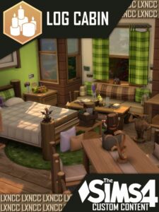 Discover the New Log Cabin CC Set! Sims 4 CC