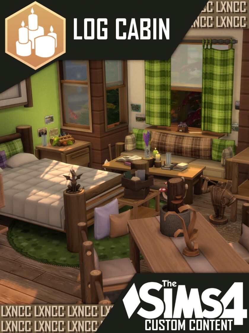 Discover the New Log Cabin CC Set! Sims 4 CC