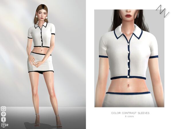 Color Contrast Sleeves by Znsims Sims 4 CC