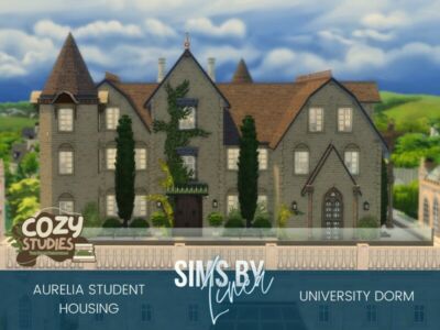 Cozy Studies: Aurelia Student Housing Sims 4 CC