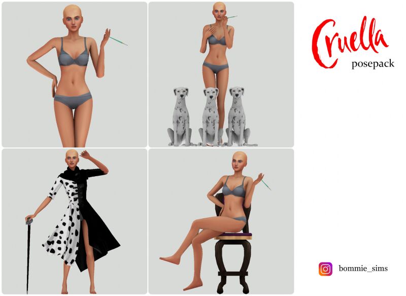 sims 4 cc cruella set 2