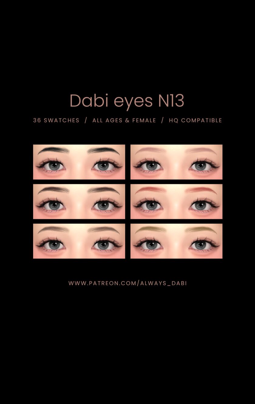 sims 4 cc dabi eyebrowsn1 2