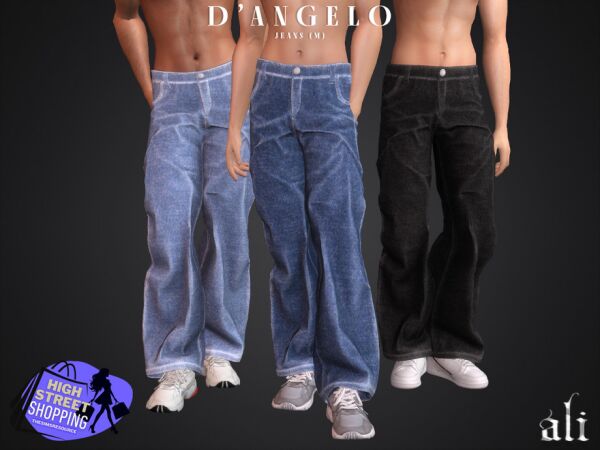 D’Angelo Jeans for Men Sims 4 CC