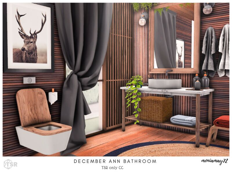 sims 4 cc december ann bathroom 5