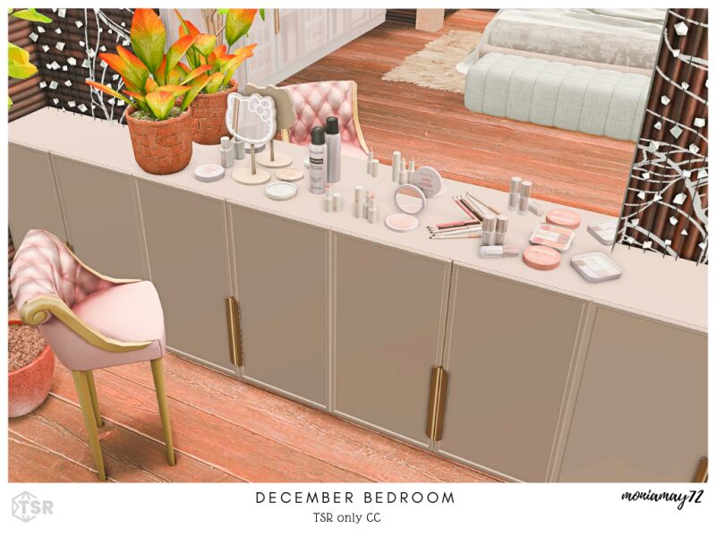 sims 4 cc december bedroom 3