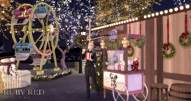 sims 4 cc december christmas market collab with reigningsims by rubyredsims 10