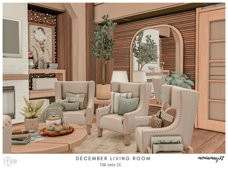 sims 4 cc december living room 7