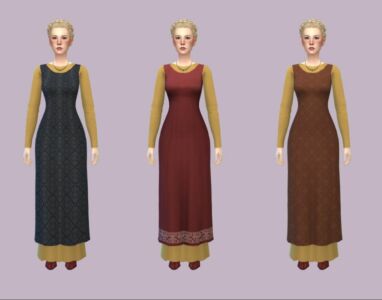 Dissia YE Medieval – Clarice Dress Recolor Sims 4 CC