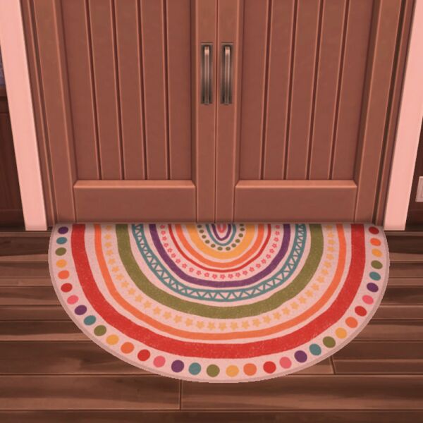 Donut Co. Rainboho-Tastic Rugs Sims 4 CC