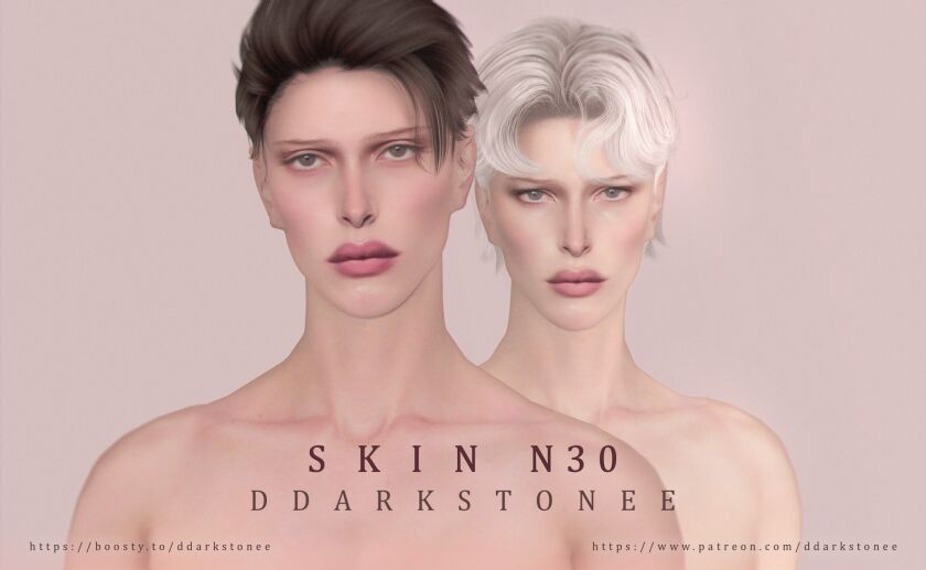 Explore the N30 Skin Collection for Males Sims 4 CC