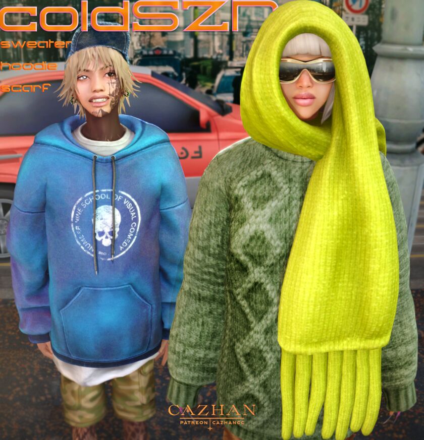 Stylish Sweater and Hoodie Set – Free Download! Sims 4 CC