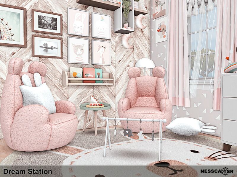 sims 4 cc dream station by nessca 4