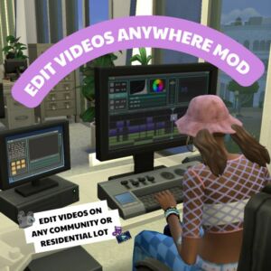 Edit Videos Anywhere Sims 4 CC