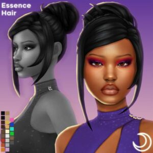 Essence Hair by Imvikai Sims 4 CC