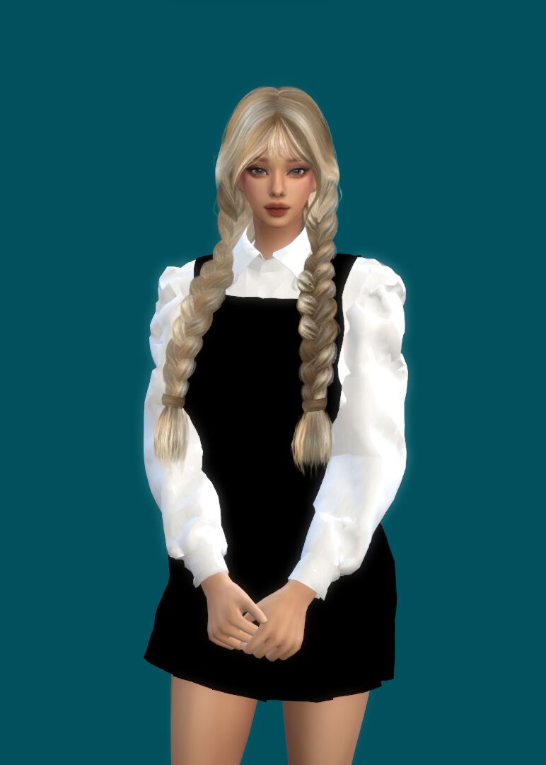 sims 4 cc eunjin high school uniform 2