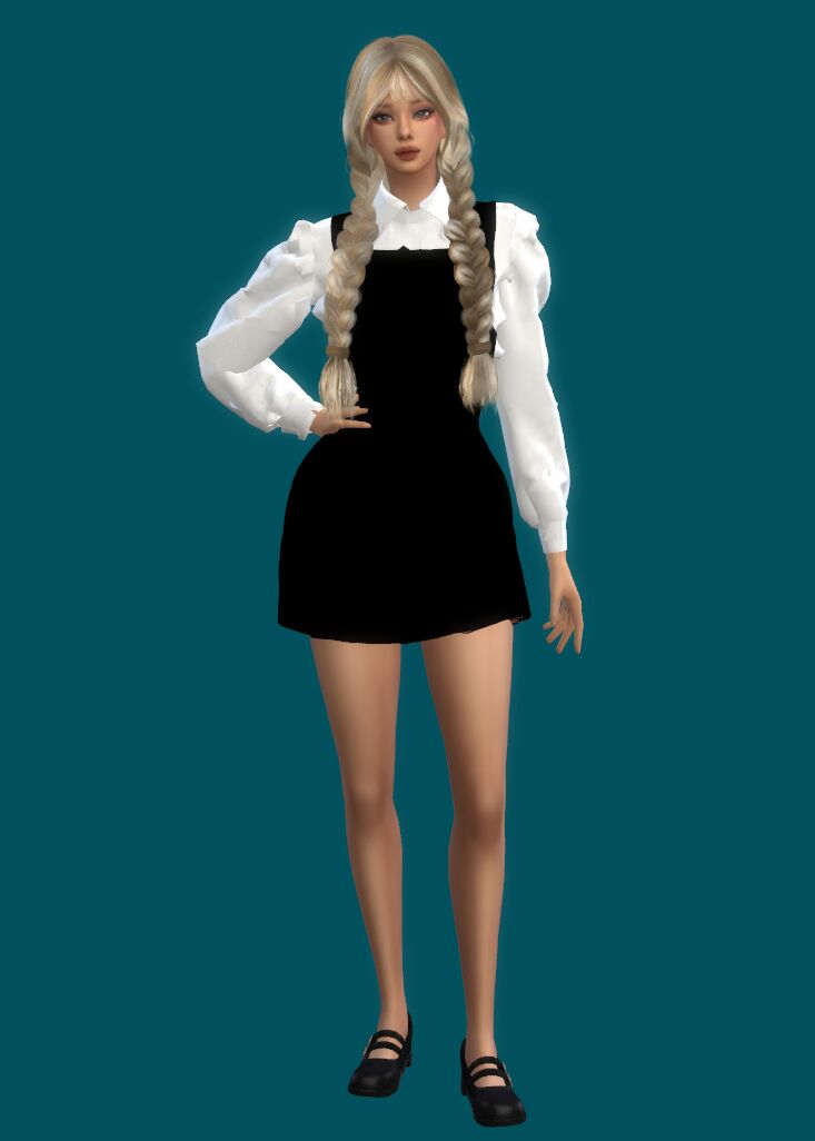 sims 4 cc eunjin high school uniform 3