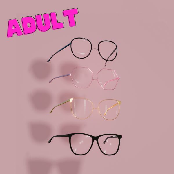 Stylish Eyeglasses for Everyone Sims 4 CC